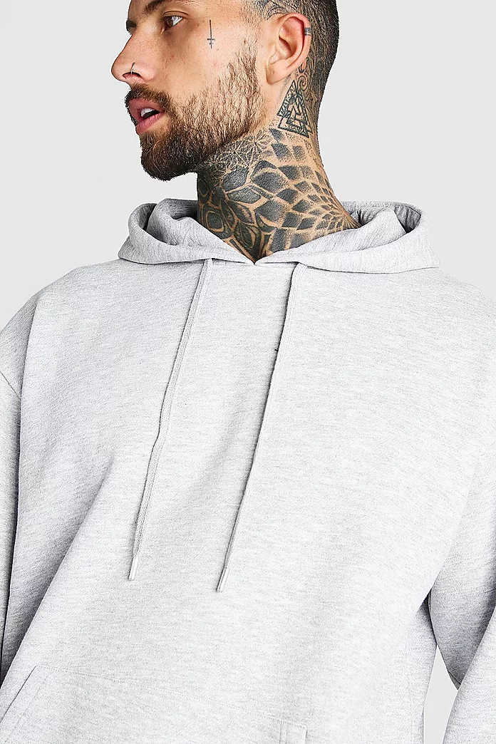 Oversized Basic Over The Head Hoodie